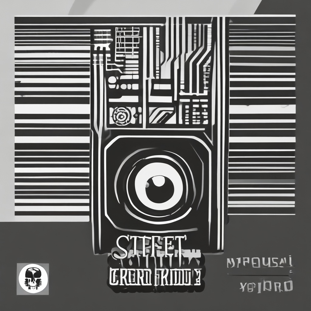 Black and white Street Groovers radio brand logo with signal icon